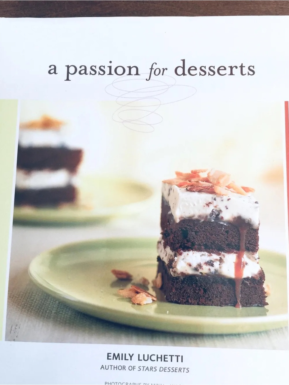 A Passion for Desserts Cookbook Hardcover 2003 - unused - flaw